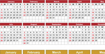 Calendar Free Vector Set