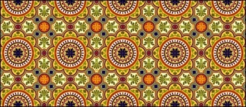 Classic tile pattern vector-1