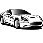 Ferrari Car Vector Image