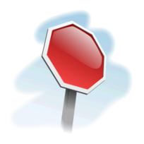 Stop Sign Angled 01