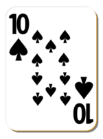 White deck: 10 of spades